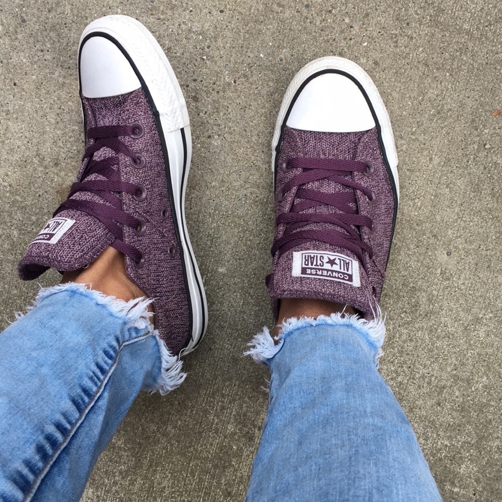 Unique bright purple!!!- CONVERSE SNEAKERS fbdrm